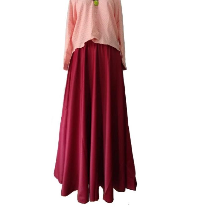 ★ Rok satin velvet premium / Rok Muslim / Rok Panjang / Rok Pesta ۝