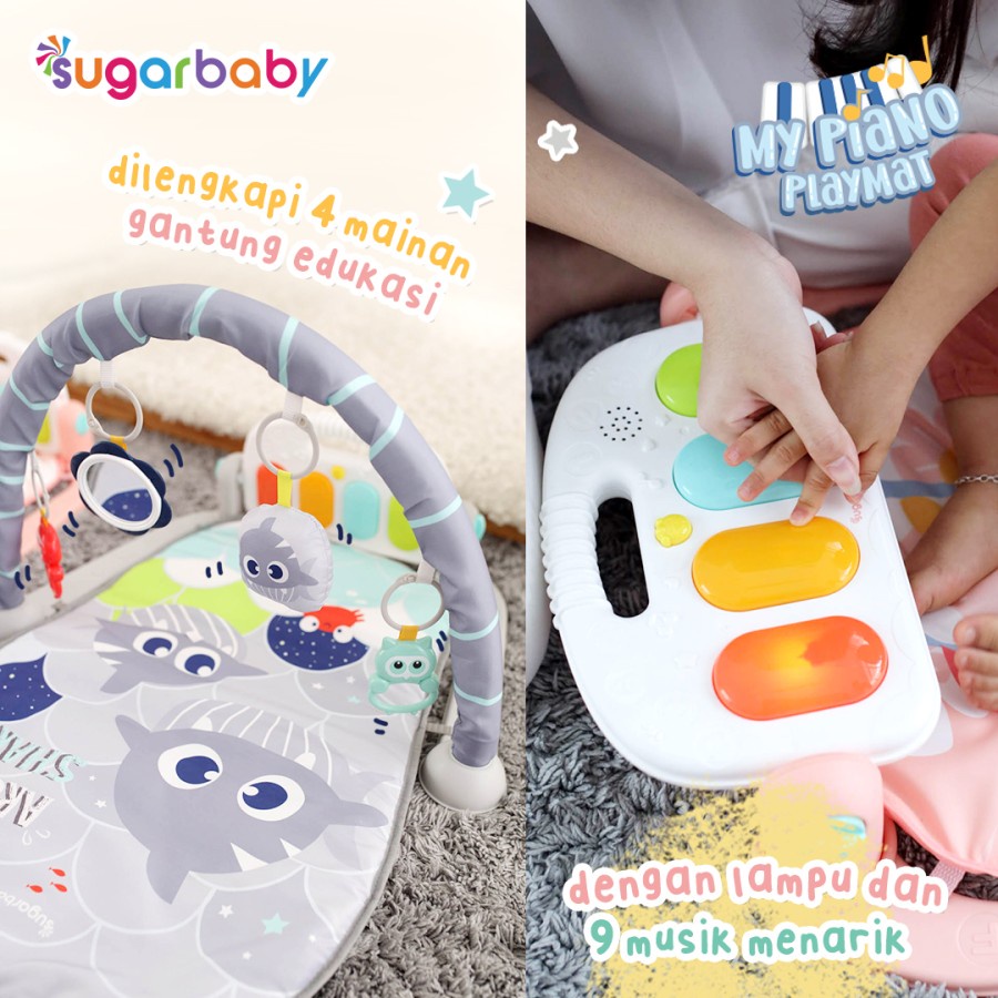 Sugar Baby Karpet Matras Mainan Anak Bayi ALL in 1 My Piano Playmat Baby Gym
