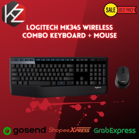 Logitech Wireless MK345 , MK 345 , MK-345 Combo Keyboard + Mouse