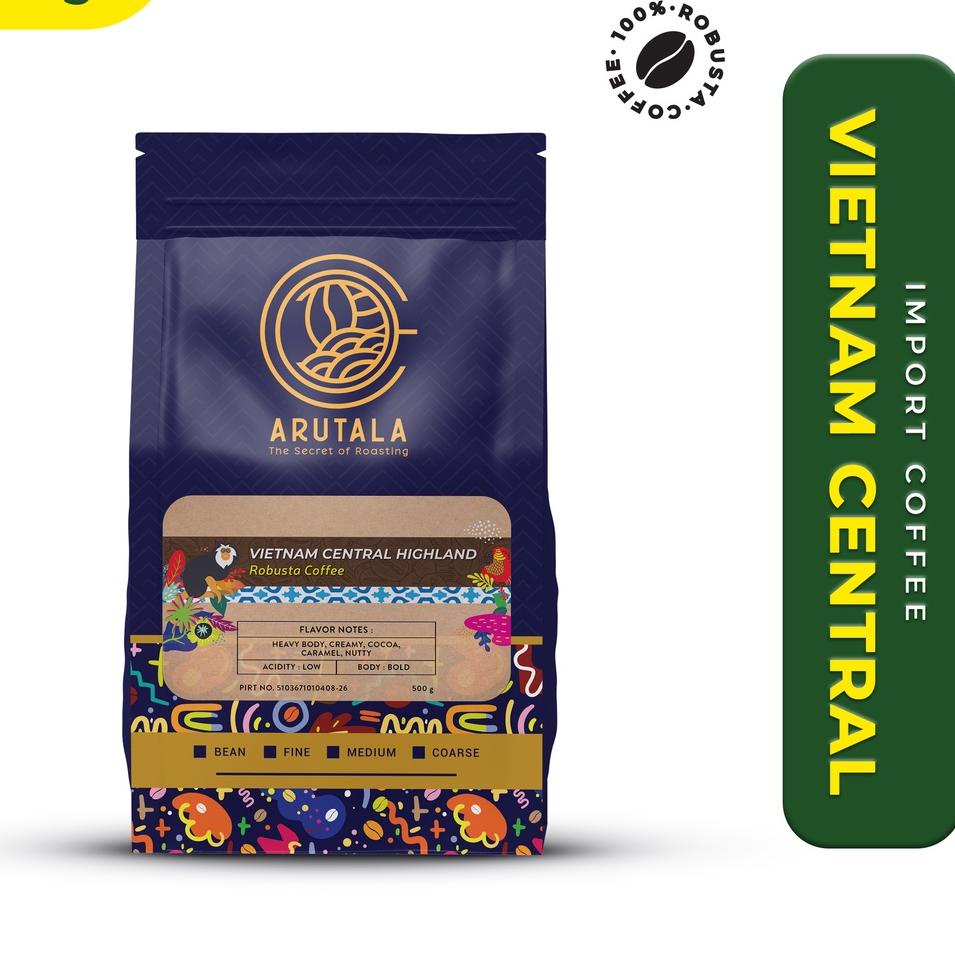 

☇ ARUTALA Kopi Vietnam Central Highland Robusta 500 Gram ➮