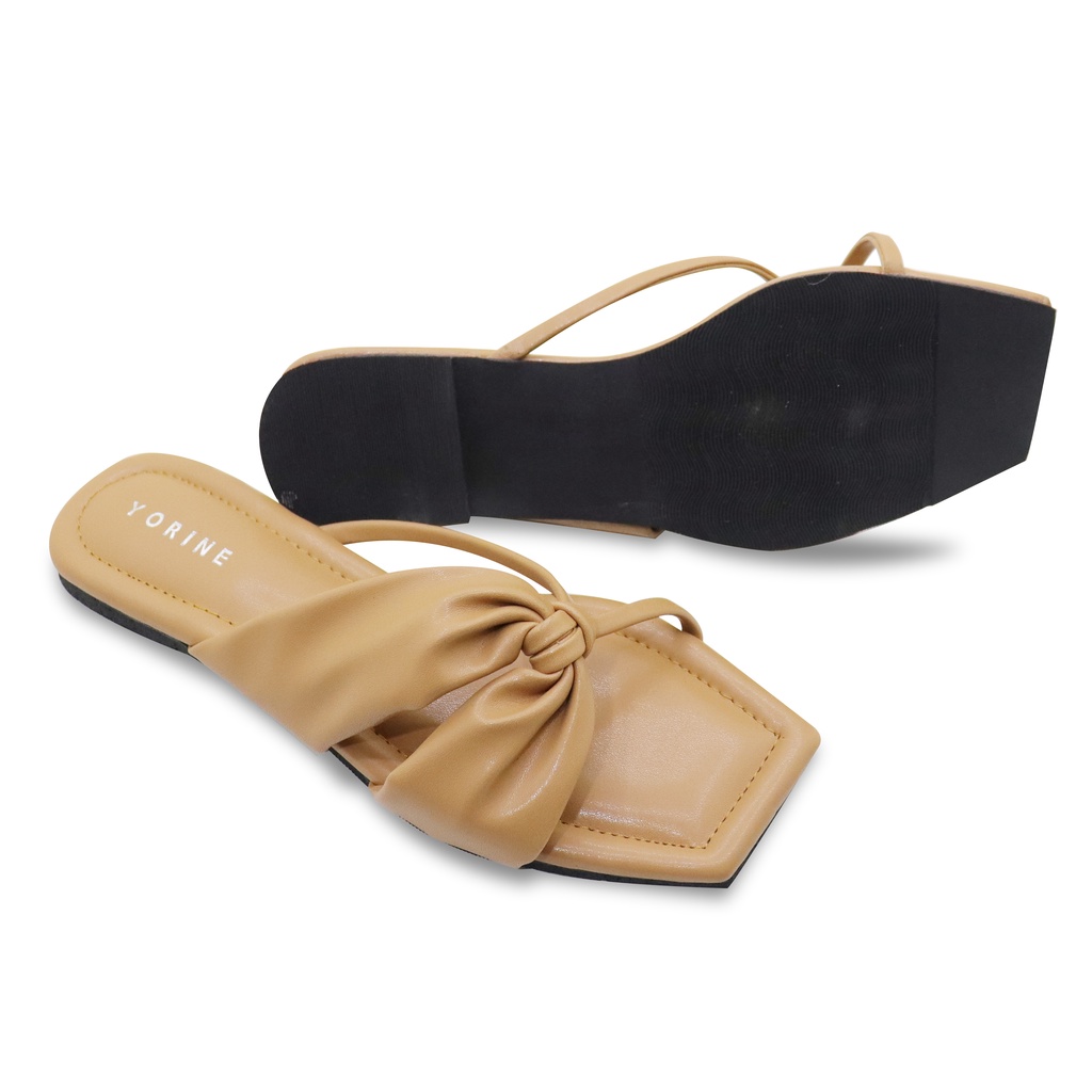 SBM STORE I ENZY FLAT SANDALS SENDAL WANITA DEWASA MODEL TERBARU 2022