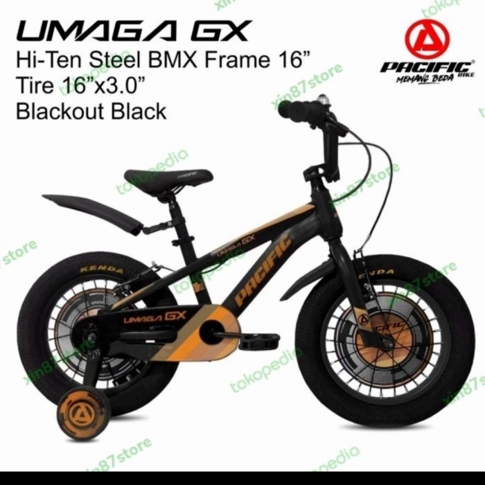 Sepeda Anak Bmx 16 Inch Pacific Umaga Gx Ban Besar 3.0 #Original