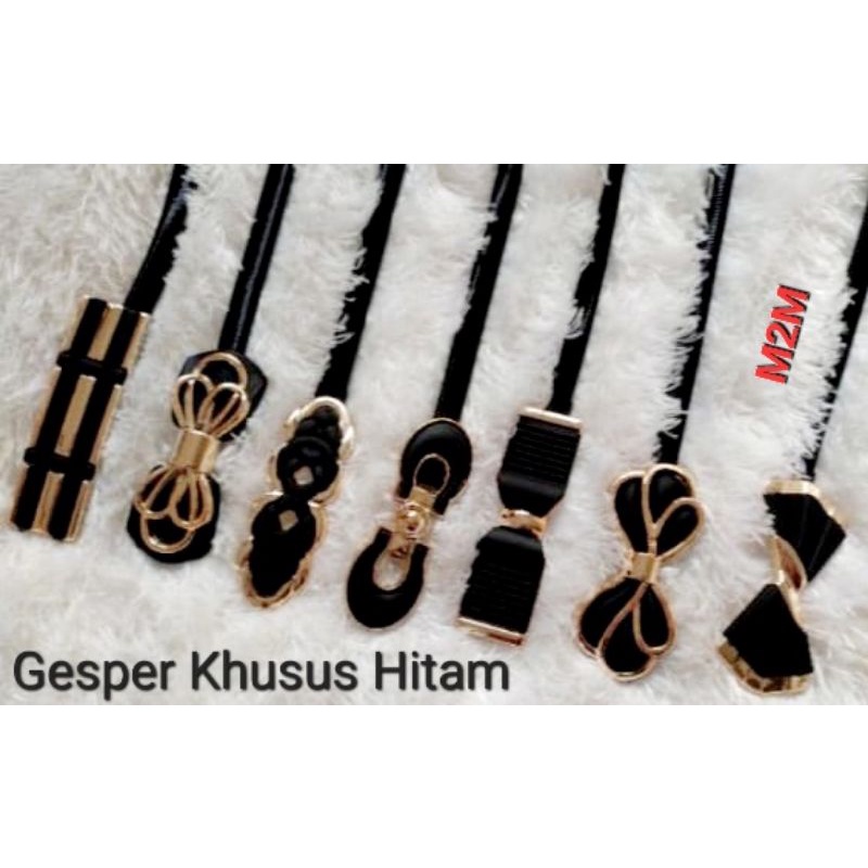 BELT WANITA IMPORT ELASTIS KHUSUS HITAM