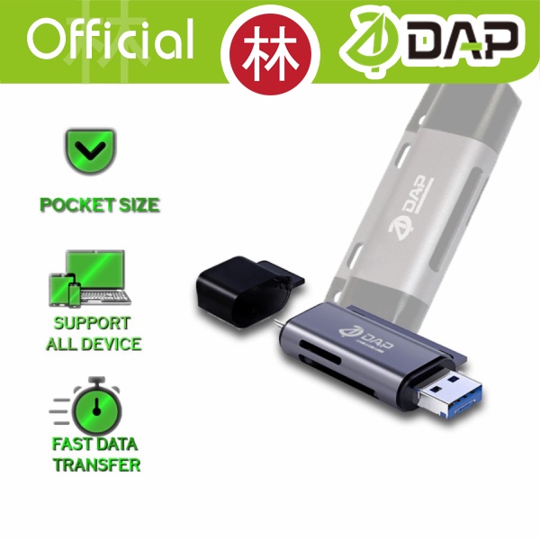 DAP D-CR02 Card Reader OTG USB 3.0 Micro SD, SDHC, TF, SD, MMC