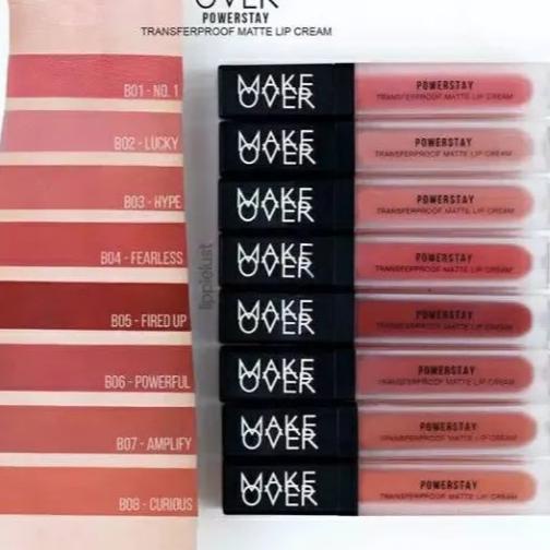 ➭ MakeOver Powerstay Transferproof Lipcream Matte Lip Cream Original Make Over Limited Nude Edition 