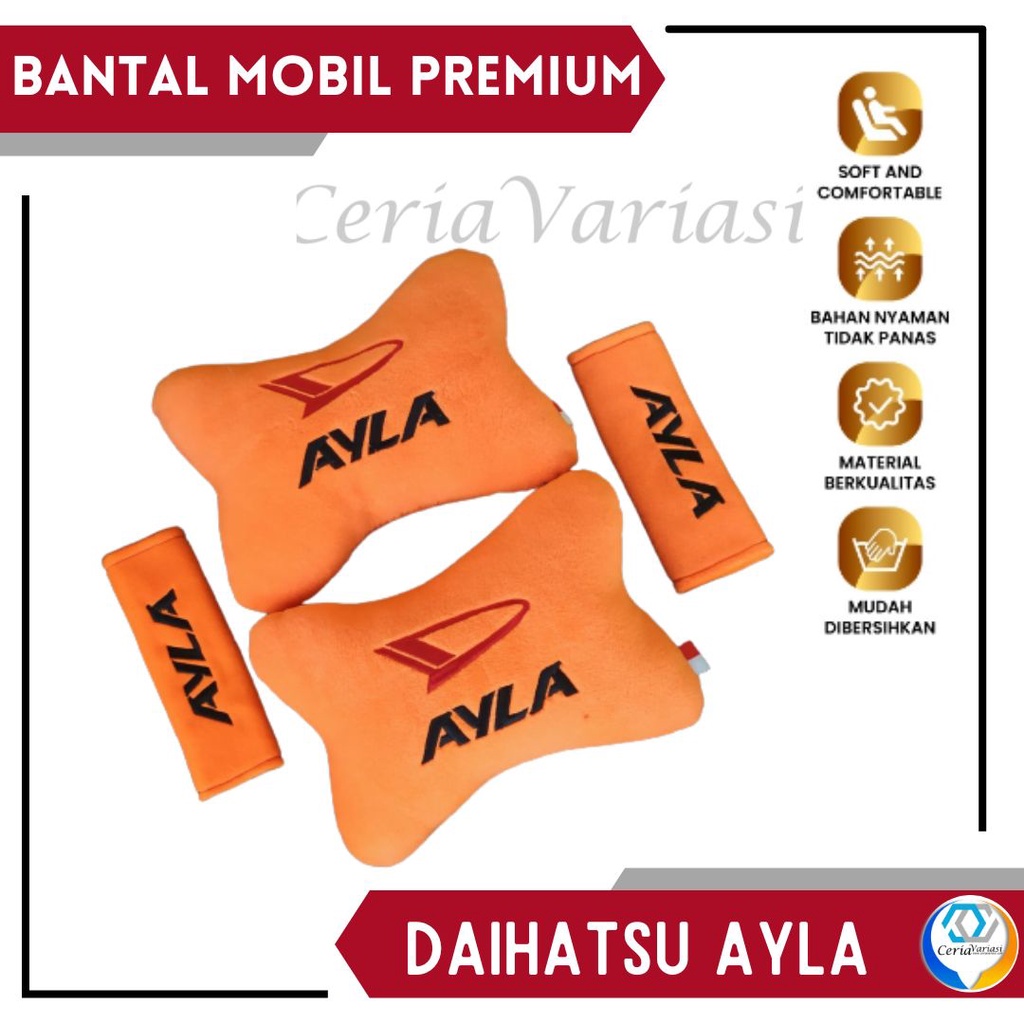 Bantal mobil headrest bantal daihatsu ayla
