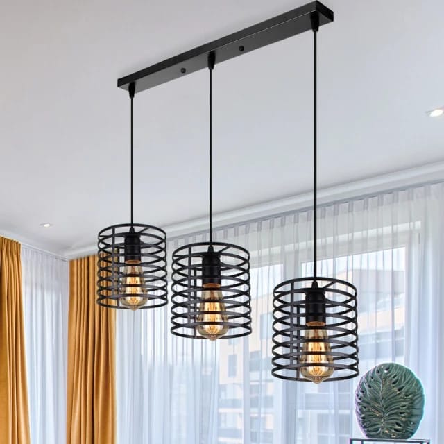 Cahaya Lampu Hias Gantung Minimalis Modern Plafon Ruang Tamu Cafe Kap diamond Indoor Outdoor Estetik