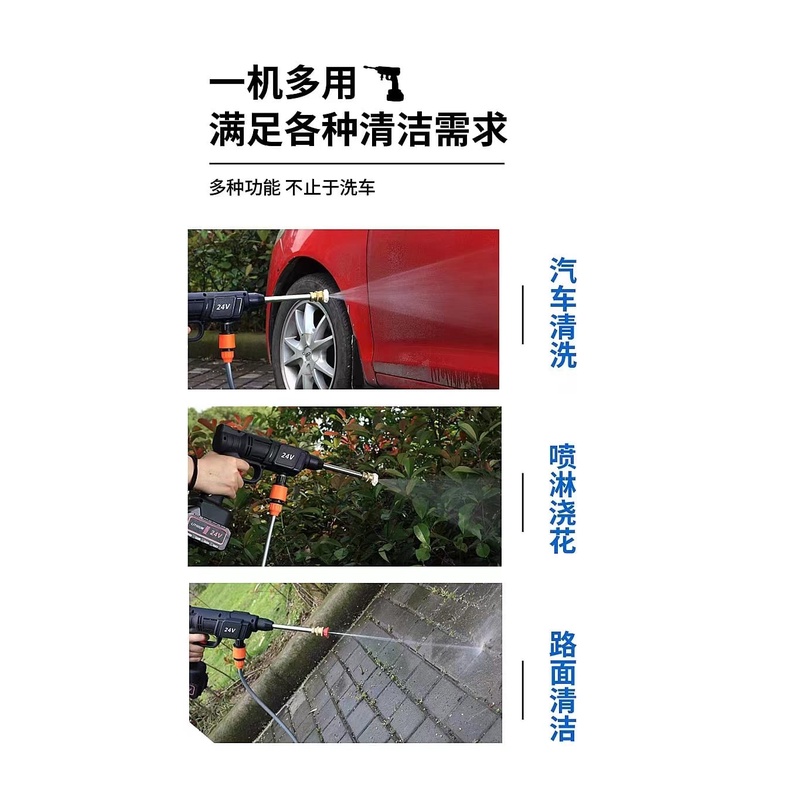 Jet Cleaner Portable Multifungsi Alat Selang Air Cuci Mobil bertekanan Tinggi