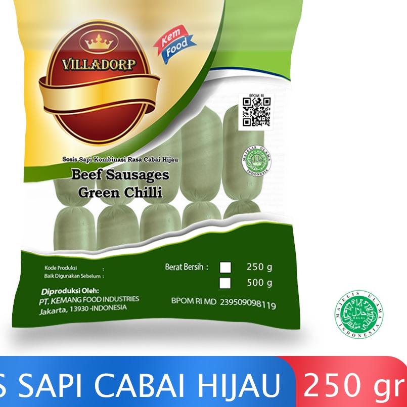 

➳ VilladoSosis Sapi Mini Cabai Hijau - 250 gr ✯