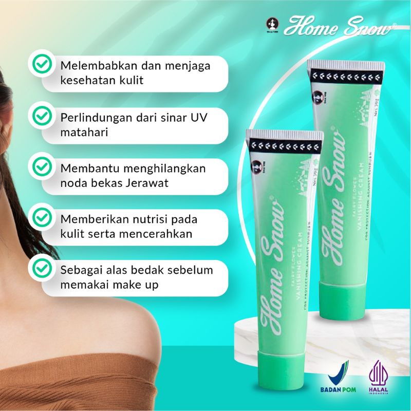 Pelembab Home Snow Vanishing Cream 39g