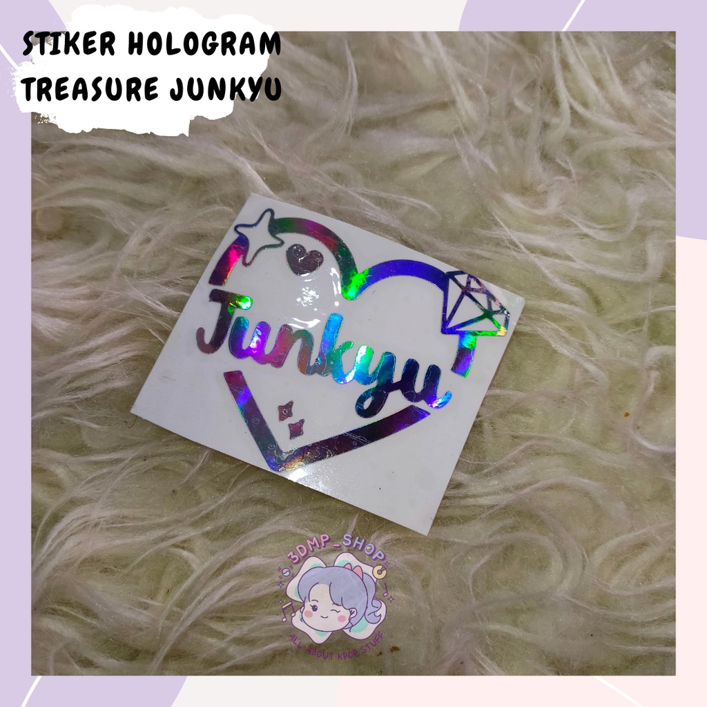 stiker hologram TREASURE all member