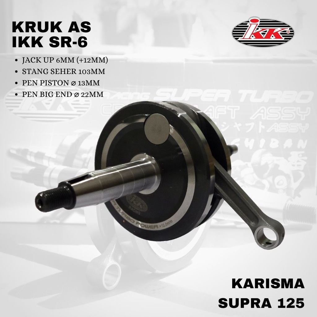 Crankshaft Kruk as IKK Karisma up 6mm (12mm) 103L