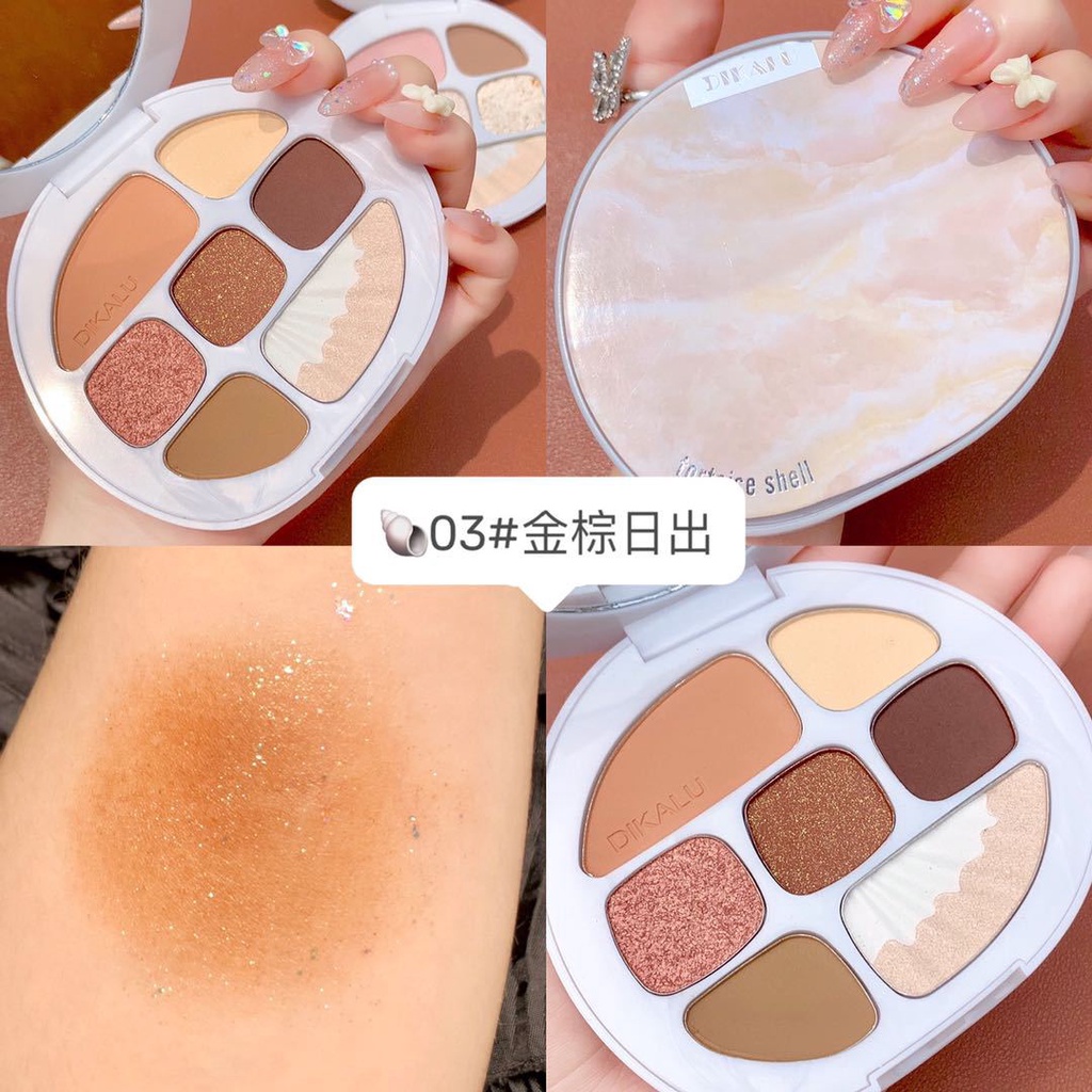 DIKALU COCO VENUS TORTOISE SHELL EYESHADOW KOREAN EYESHADOW PALETTE PIGMENTED MATTE GLITTER KODE DKL – 902