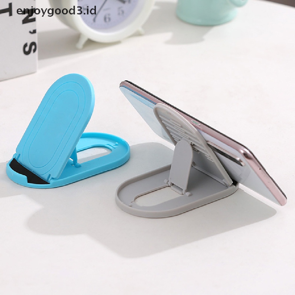 【 Rready Stock 】 Folding cell phone holder support Plastic stander Adjustable Smartphone Stand （ ID ）