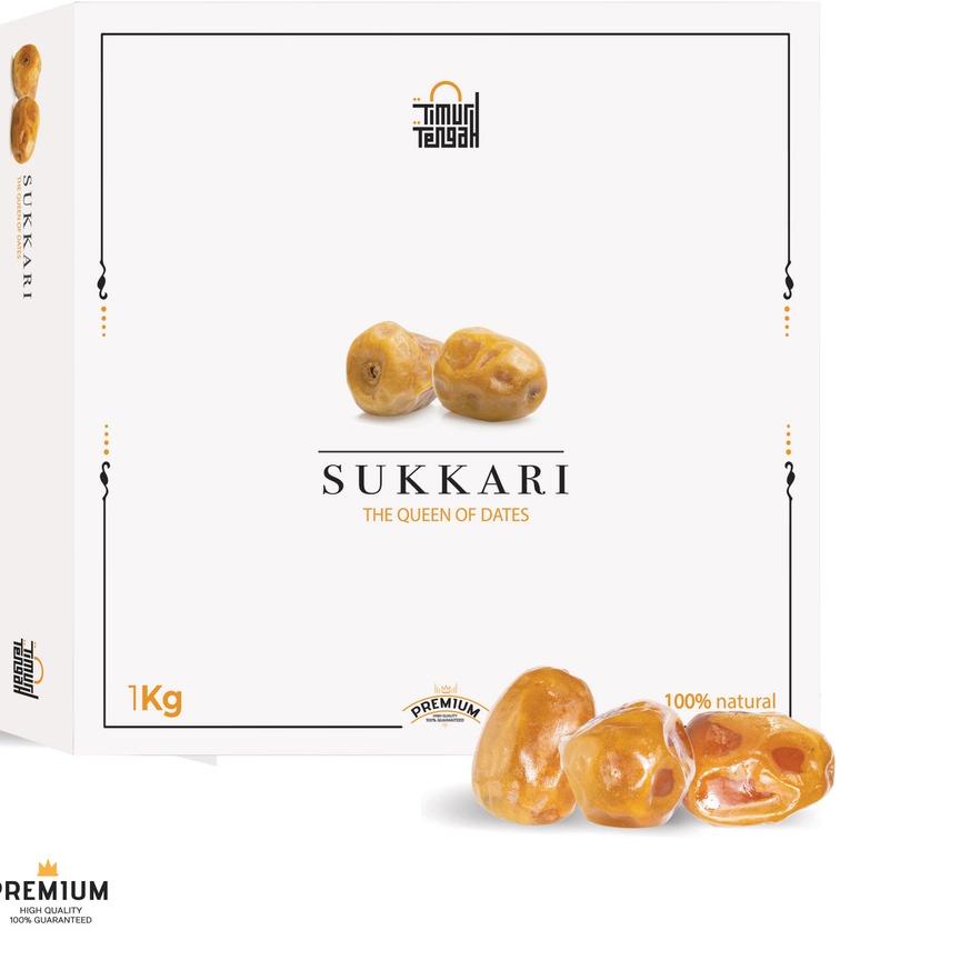 

♛ Kurma Sukari 1 Kg Premium Timur Tengah Kurma Sukkari Original High Quality ☪