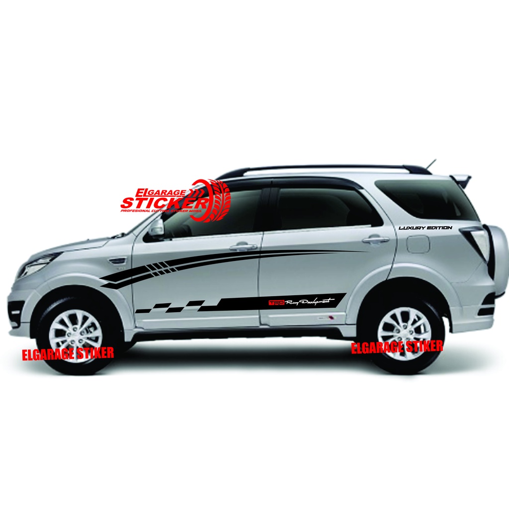 Stiker mobil toyota rush cutting stiker list strip mobil rush cutting stiker striping variasi body m