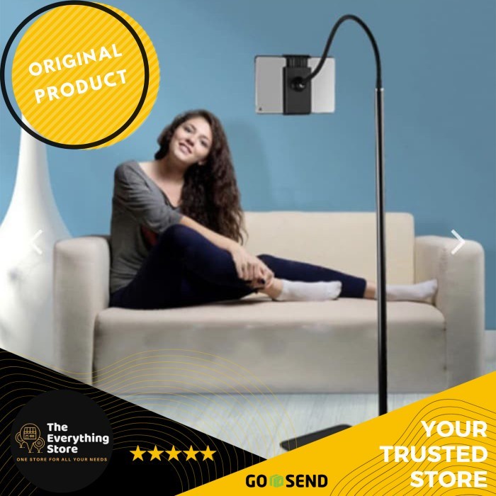 Stand Dudukan Handphone Tab Floor Stand Holder Tinggi Lazypod Hp Lantai