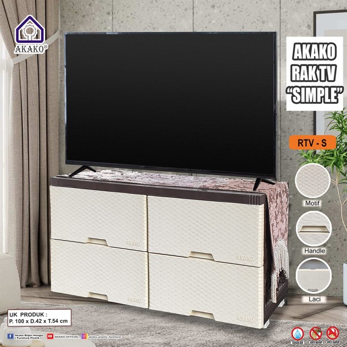 Terlaris Meja Tv Plastik Rak Tv Akako Meja Tv Modern Rak Tv Minimalis Modena