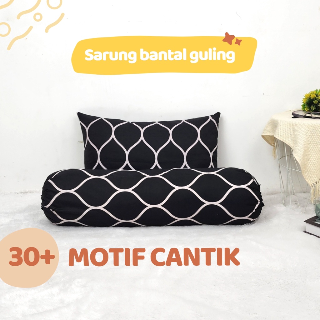 Sarung Bantal Guling Dewasa Ukuran Standar Hotel - HANYA SARUNG