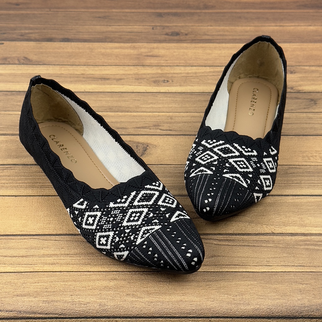 Sepatu Flat Wanita Rajut Import LC23 - Clarenzo
