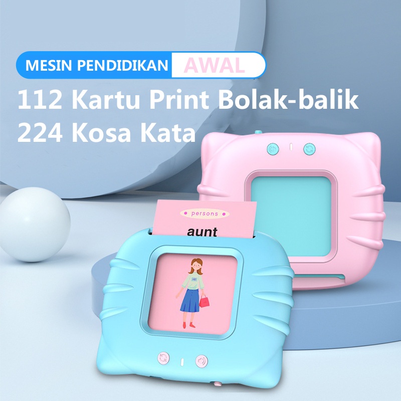 COD Mesin Pendidikan Awal Bayi / Edukasi Early Education Bilingual Device / Anak Mainan Flash Card