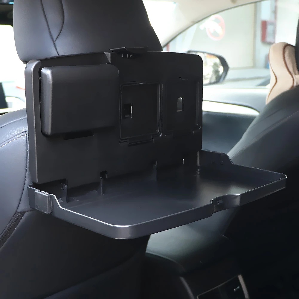 1pcs Cangkir Air Minuman Rak Organizer Kursi Belakang Food Tray Piring Makan Multi Plate Foldable Rear Seat Tray Universal Aksesoris Interior Mobil