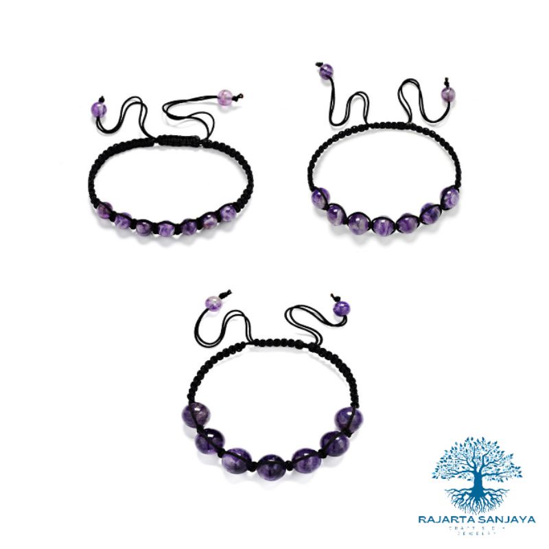 Gelang Shambala Batu Amethyst Untuk Chakra Mahkota