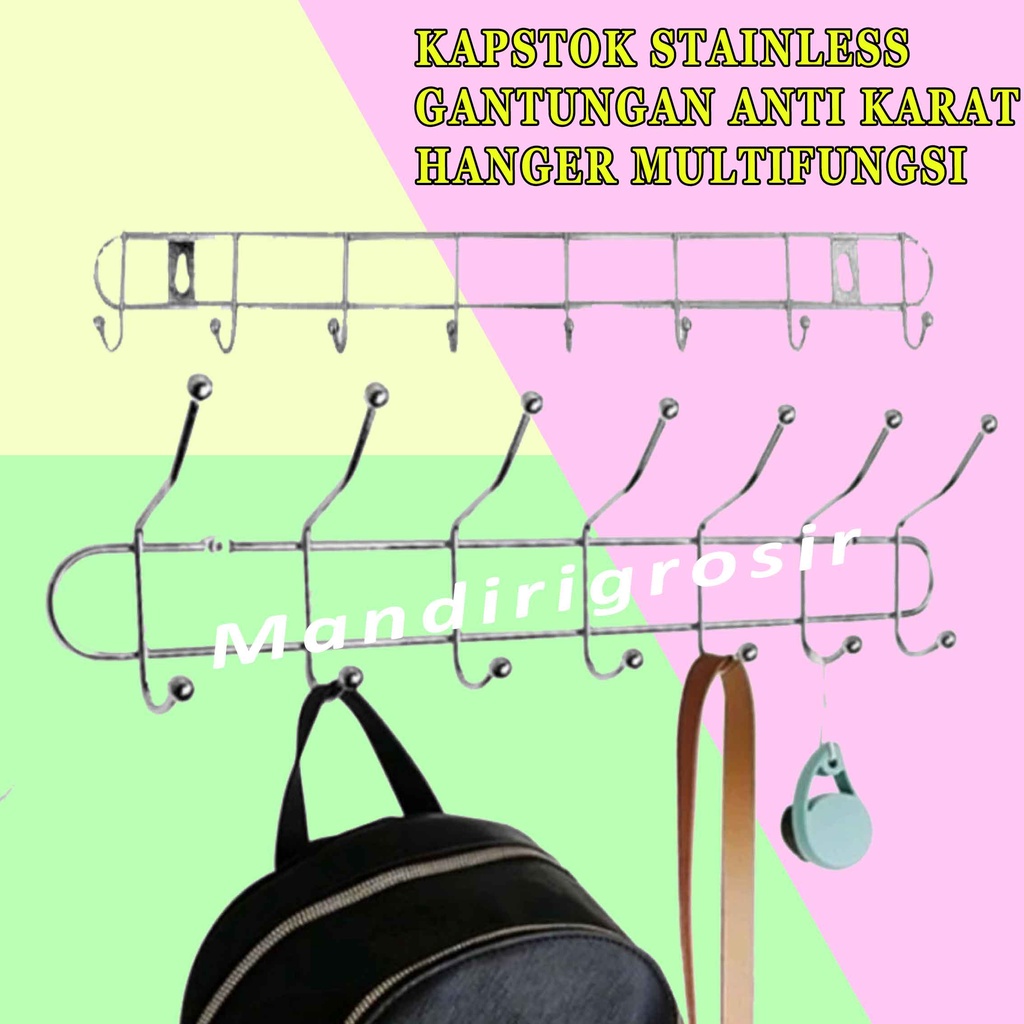 Gantungan Anti Karat* Kapstok Stainless* Hanger Multifungsi* Gantung