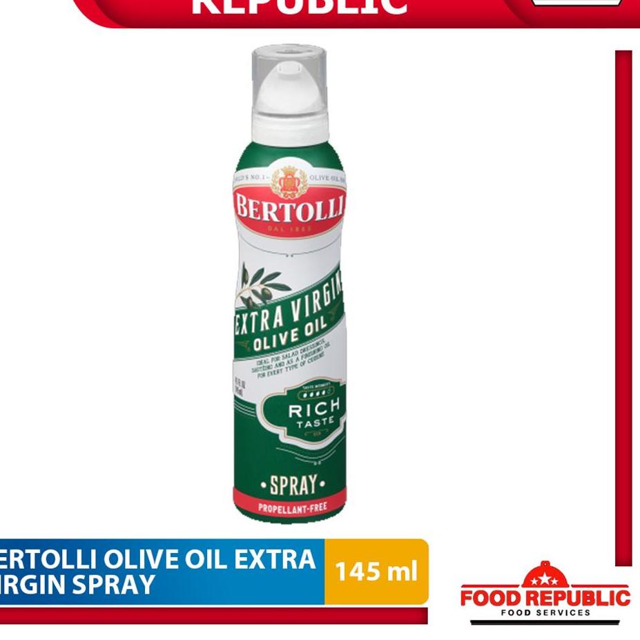 

☜ BERTOLLI EXTRA VIRGIN OLIVE OIL SPRAY 145 ML - MINYAK ZAITUN HALAL ♦