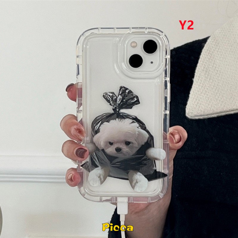 Vivo Y12 Y16 Y02S V25 V25E Y20 Y11 Y15s Y35 Y22 Y02 Y21 Y17 Y33s Y15A Y15 Y22s Y91 Y12i Y91C Y1s Y50 Y20s G Y12s Y30 Y95 Y01 Y20i Y21s Y93 Kartun Kucing Anjing Lucu Airbag Pasangan Case