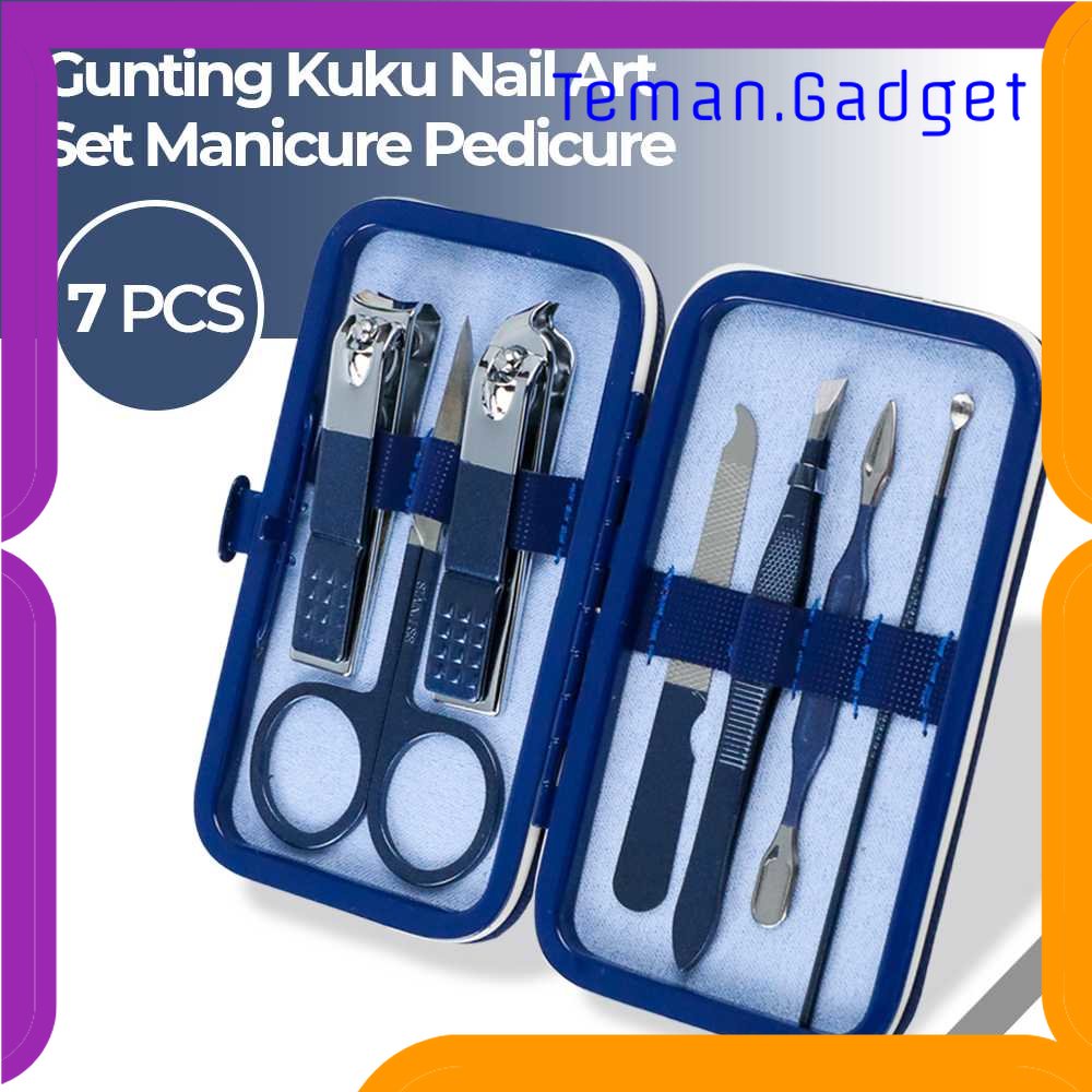 TG - PRW VCHOSE Gunting Kuku Nail Art Set Manicure Pedicure 7 PCS - LM302