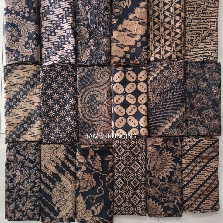TERLARIS hmt kain batik jarik coklat hitam lawasan bahan rok Kamen batik