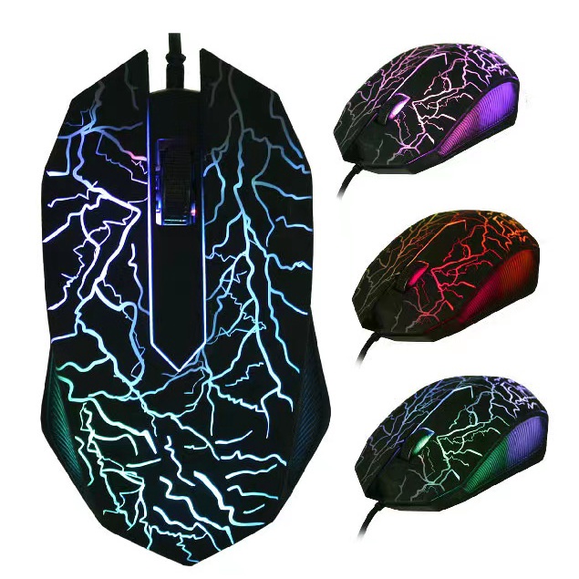 Mouse Gaming Motif RGB Kabel USB Laptop PC