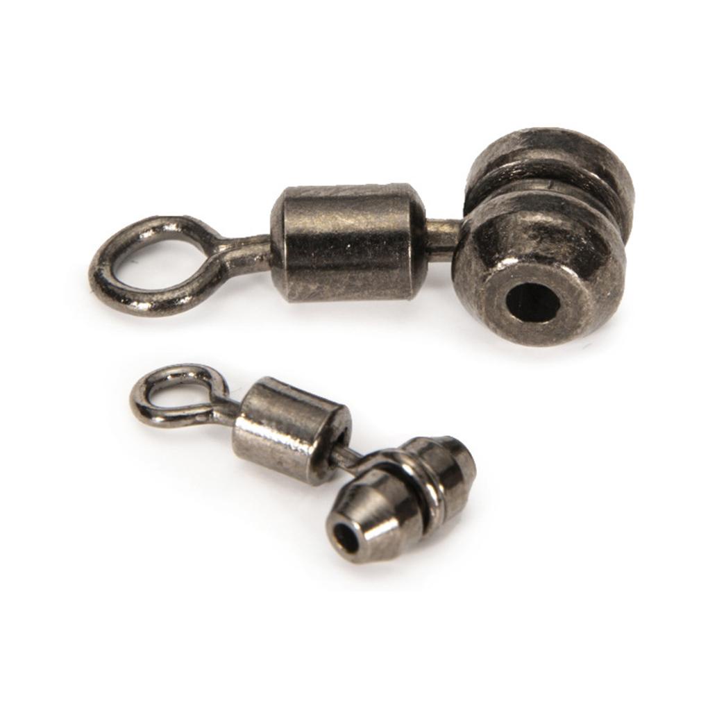 Huit 10pcs Swivels Alat Konektor Memancing Aksesoris Rigs Tackle Hook Rolling Fitting Olahraga Kokoh Gaya Eropa