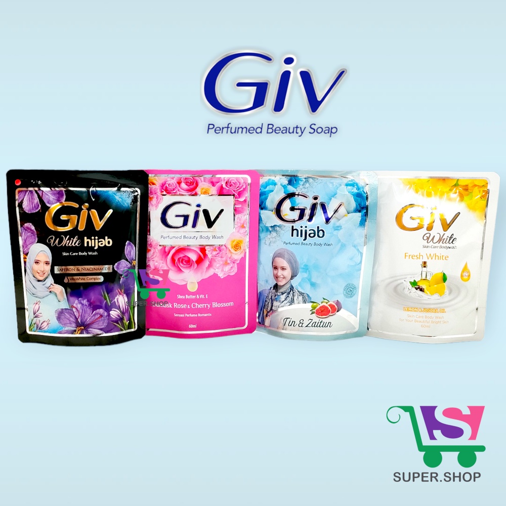 GIV Perfumed Soap Body Wash Sabun Mandi Cair  60 ML