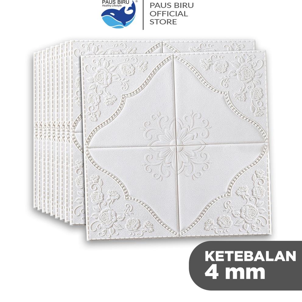 『Perdana』 Paus Biru - Wallpaper 3D FOAM / Wallpaper Dinding 3D Motif Foam Batiky/Wallfoam Batik bunga