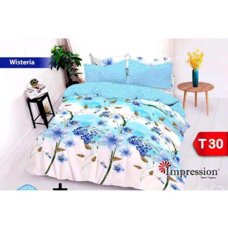Sprei Tencel Kualitas Tinggi Impression 180x200 T30cm