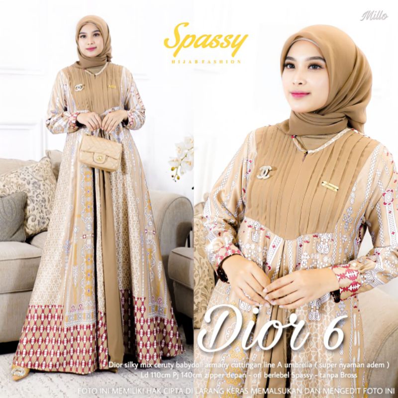 ( RESTOK ) GAMIS DIOR SILKY // SILVY MAXY // DIOR MAXY 5#6 // AMENNA MAXY // SAUKIAH MAXY BUSUI ORI 