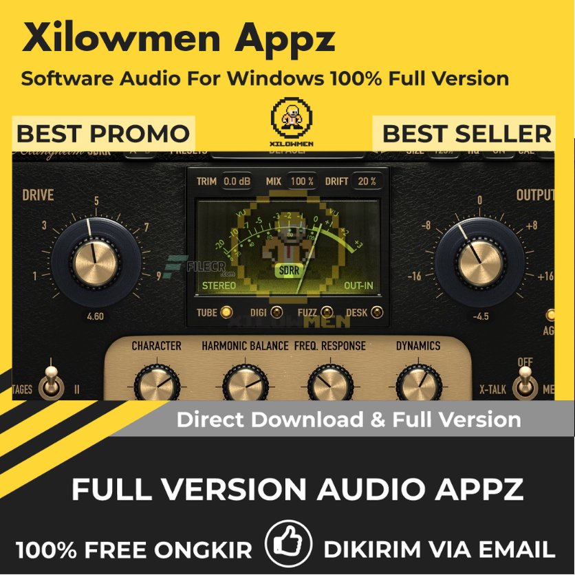 [Full Version] Klanghelm SDRR 2 saturation chameleon Pro Lifetime Audio Software - Plugin saturasi audio serbaguna untuk produksi musik