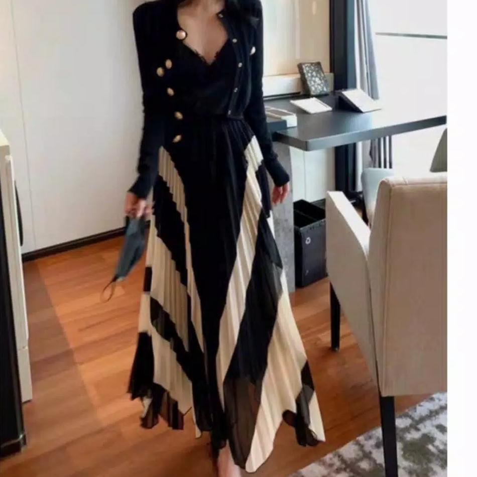 ♥ Rok Asymetris Panjang Import 4124 ➷