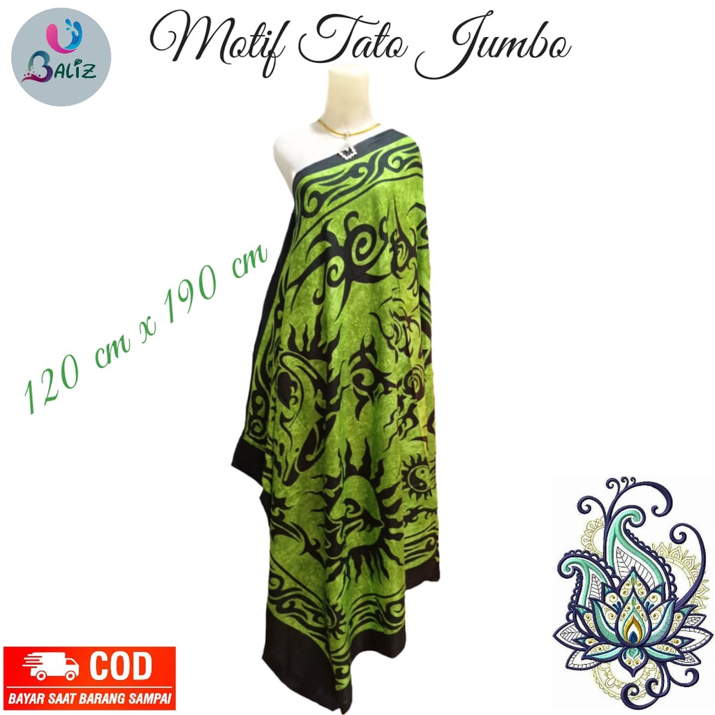 Kain Pantai Kain Bali Pantai - Kain Bali Motif Tato Baru Jumbo - Sarung Pantai SEMBILAN MODE - Sarung Bali - Kain Pantai - Kain Katun Jepang - Kain Untuk Hiasan Dinding - Kain Untuk Plafon Mobil Truk Dan Mobil 3/4 Lainnya