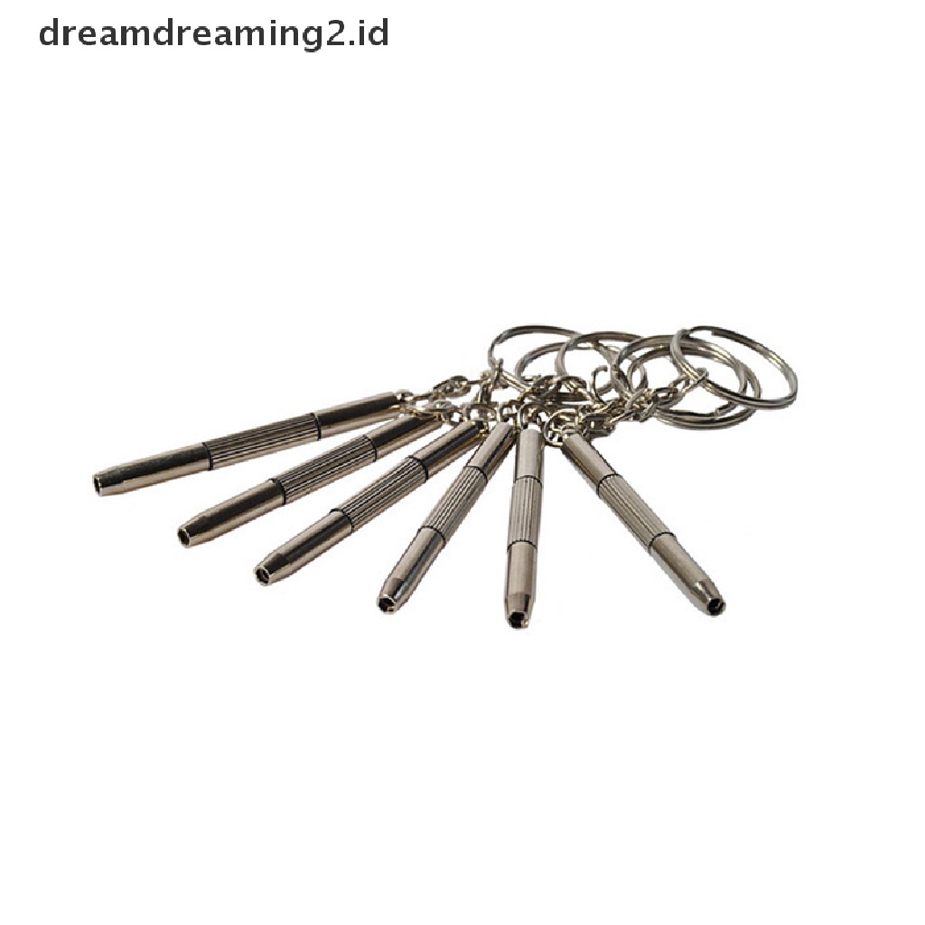 (dream) Obeng Kacamata 3in1 Alat Reparasi Jam Tangan Ponsel Stainless Steel Portabel.