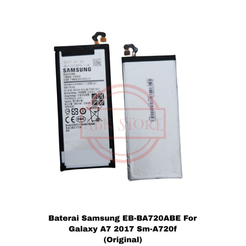 BATRE BATERAI BATTERY SAMSUNG GALAXY A7 2017 SM-A720F EB-BA720ABE ORIGINAL