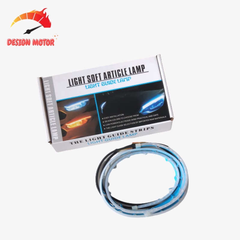 Lampu Alis Mobil LED 60 Cm Lampu Sein Mobil 2 Warna Light Soft Article Lamp Lampu LED Alis 60 CM Tem