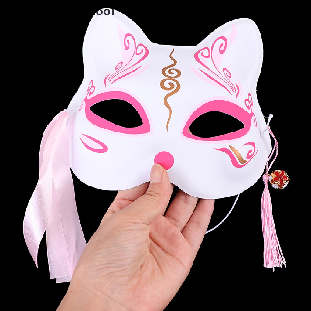 Deid 1Pc Anime Fox Topeng Setengah Wajah Kucing Topeng Masquerade Festival Party Cosplay Props Martijn