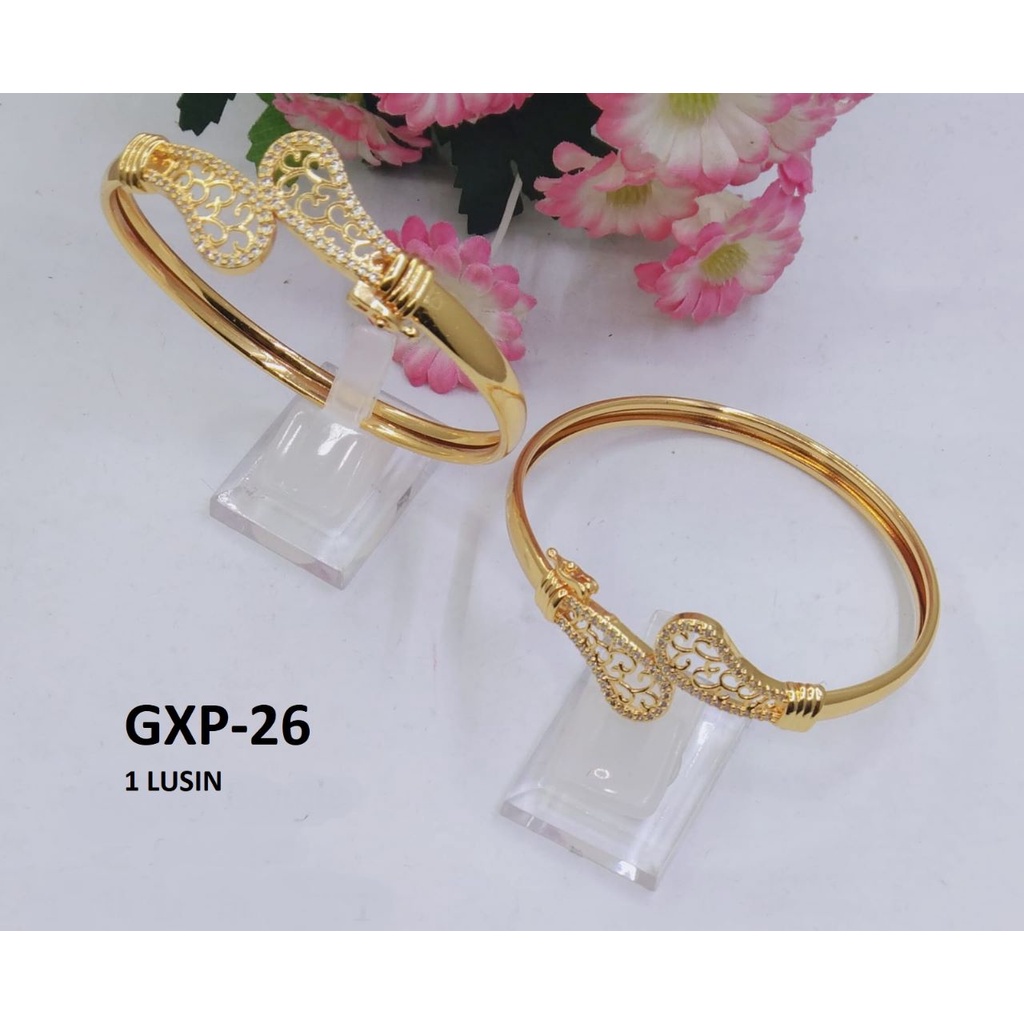 GELANG XP EMAS GOLD OVAL UKIR LEWAT TERMURAH / DUNIA GELANG TERBARU