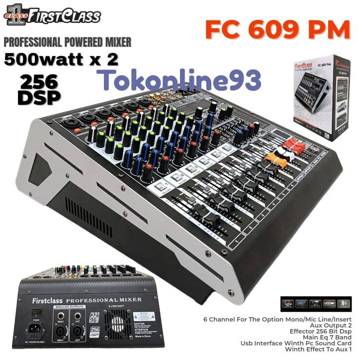 Power Amplifier Firstclass FC 609 FC609 FC-609 6 Channel Original