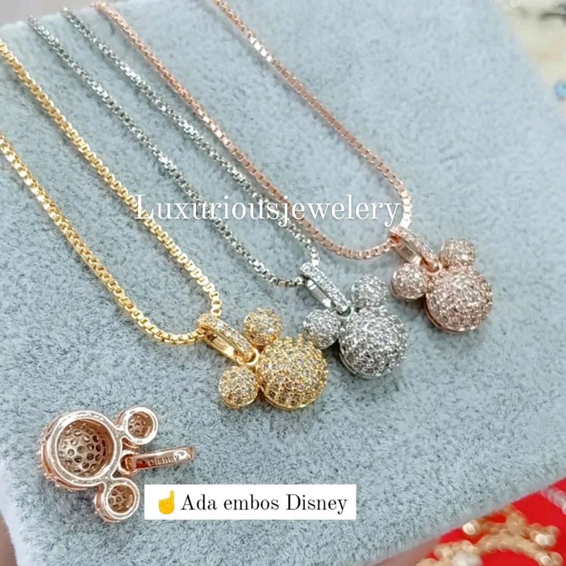 Kalung Mickey Replika Berlian