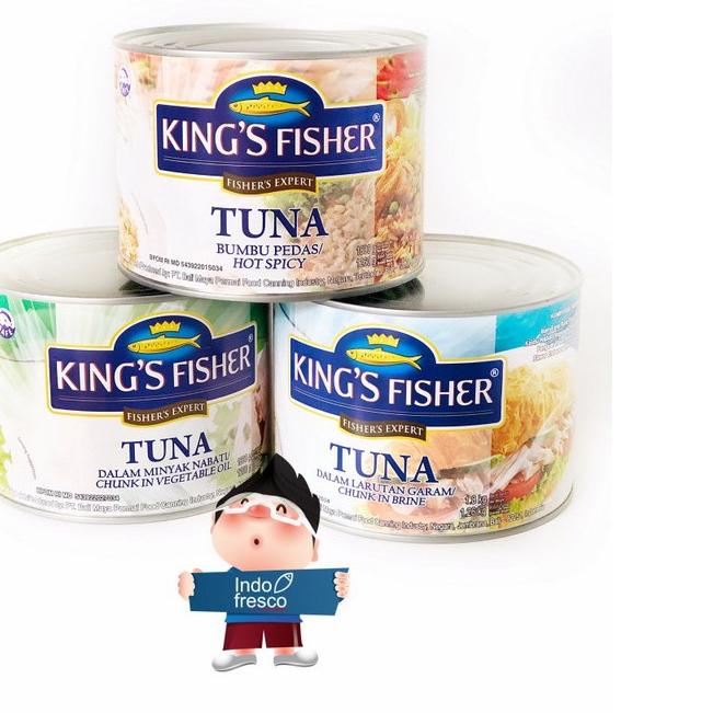 

✥ King's Fisher Tuna In Canned- Daging Tuna Kaleng 1800g ❄