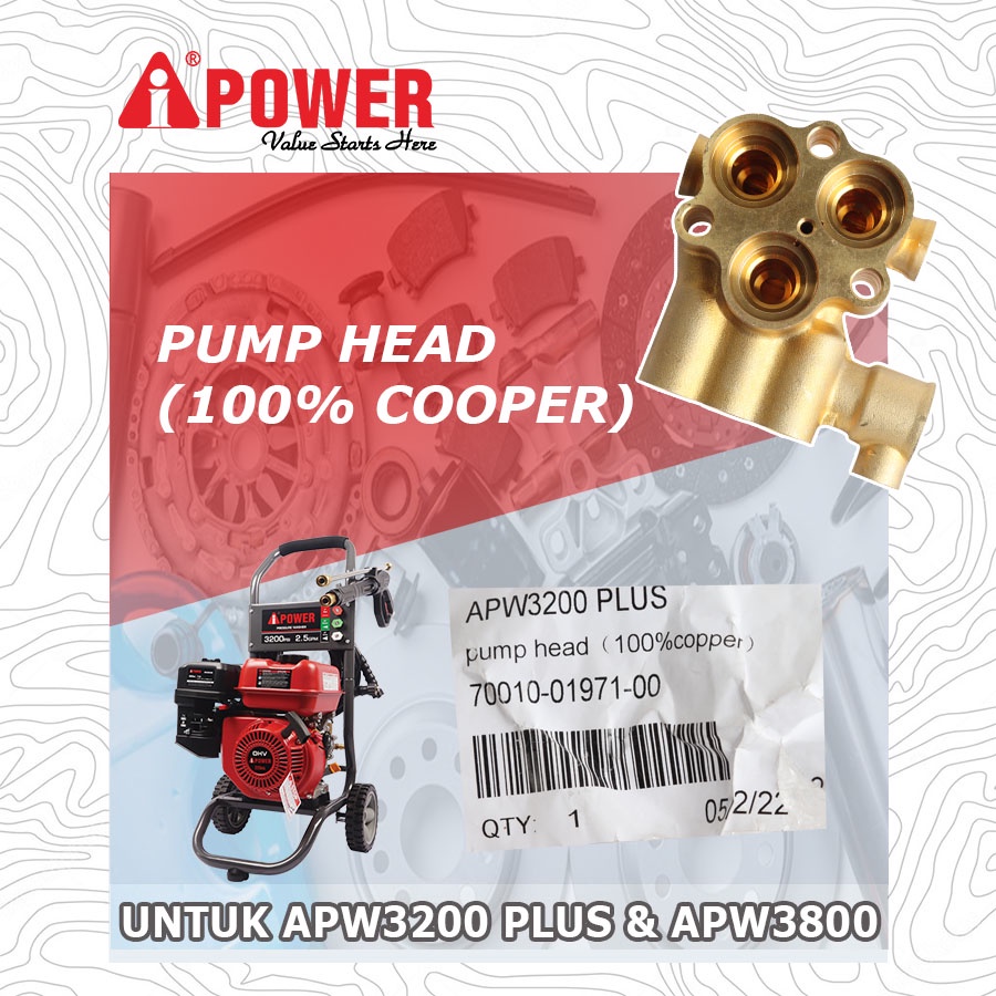 PUMP HEAD (100% COOPER) UNTUK APW3200 PLUS